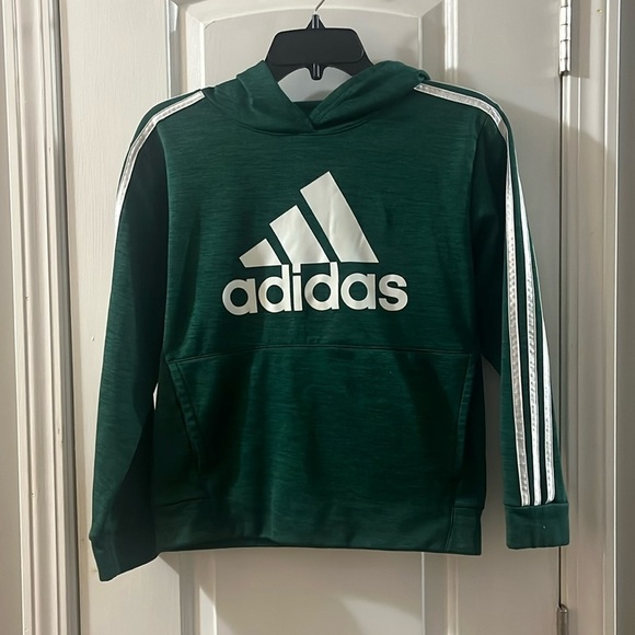 Adidas Boys Green Hoodie - M 10-12 - Picture 1 of 6